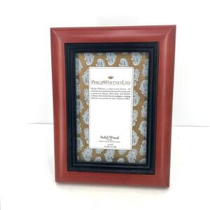 Philip Whitney LTD. Solid cherry wood frame with Ebony rubbing 4” x 6”